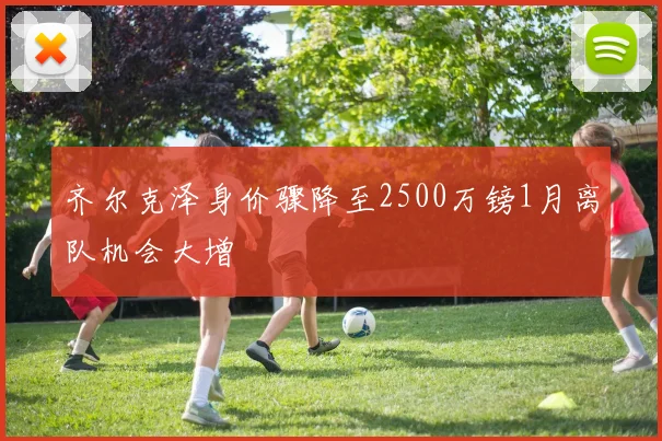 齐尔克泽身价骤降至2500万镑1月离队机会大增