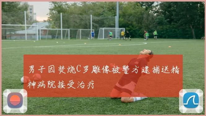 男子因焚烧C罗雕像被警方逮捕送精神病院接受治疗