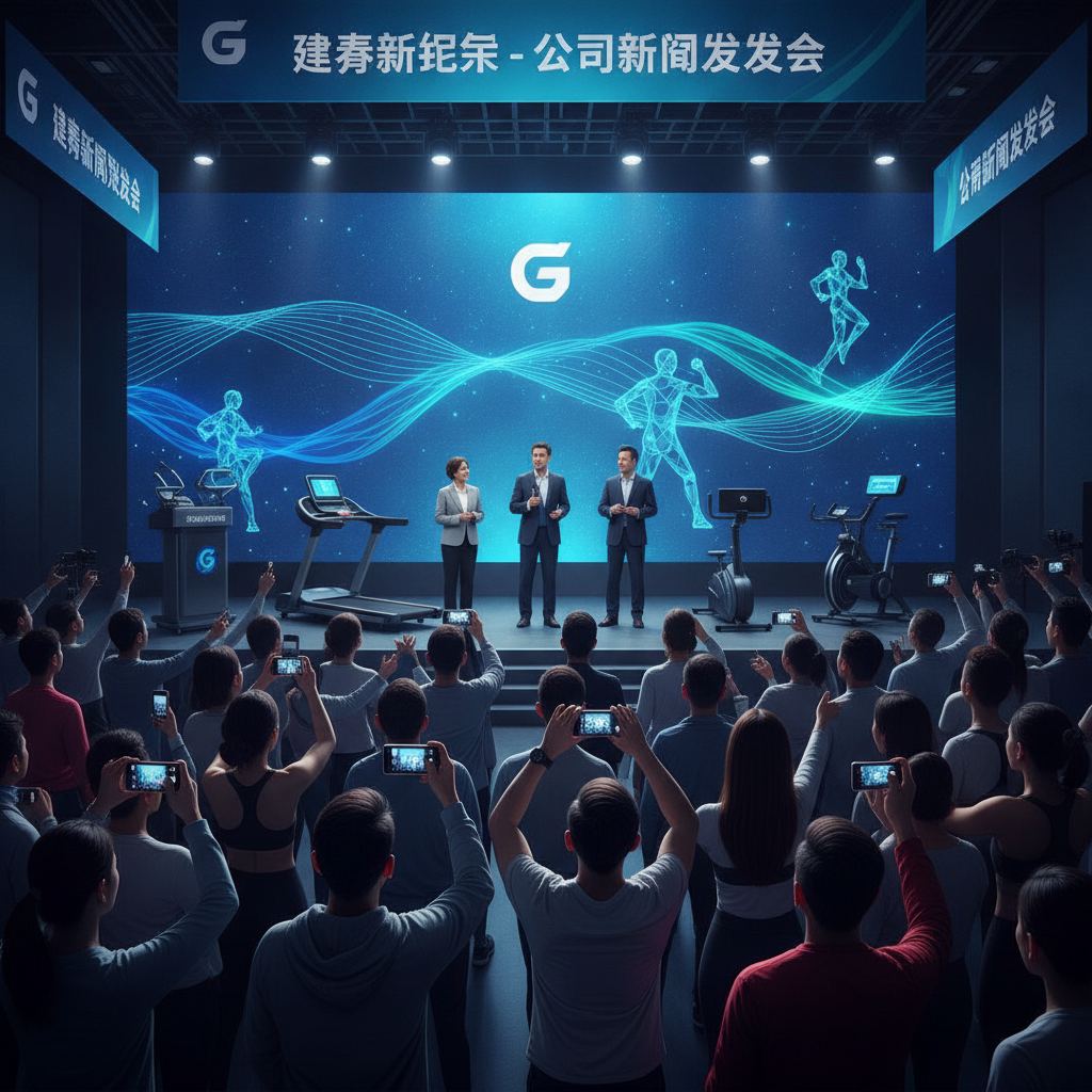 发布会现场吸引众多健身爱好者